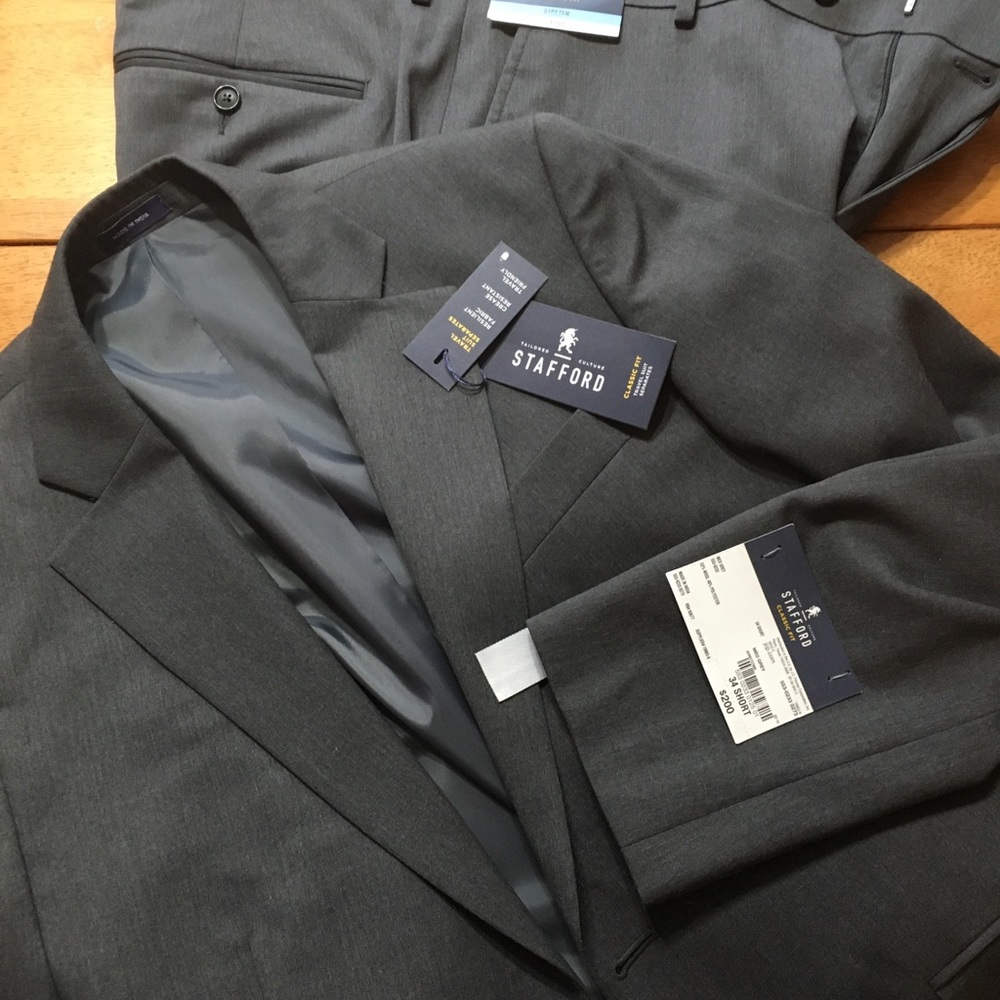 Grey Men’s Stafford Suit Brand New